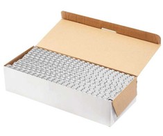 Įrišimo spiralės FOROFIS, 6mm, plastikinės, 100 vnt., baltos sp.