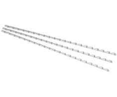 Įrišimo spiralės FOROFIS, 6mm, plastikinės, 100 vnt., baltos sp.