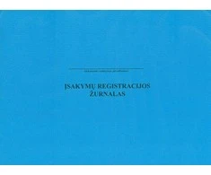 Įsakymų registravimo žurnalas, A4, 12 lapų