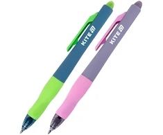 Ištrinamas automatinis gelinis rašiklis KITE, 0.5 mm, mėlynos sp.