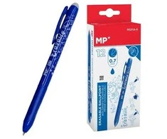 Ištrinamas automatinis gelinis rašiklis MP, 0.7mm, mėlynos sp.