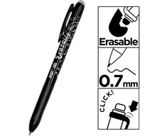 Ištrinamas automatinis gelinis rašiklis MP, 0.7mm, juodos sp.
