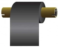 Karboninė juostelė, 56mm x 74m, WAX, OUT, 1/2