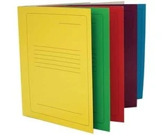Smlt Art Kartoninis segtuvėlis SMLT A4 300g, raudonas su spauda ir įsegėle
