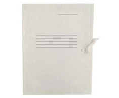 Kartoninis segtuvėlis su raišteliais išorėje, A4, 270 gsm, baltos sp.