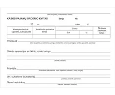 Kasos pajamų orderiai, A5x2x50, be Nr.