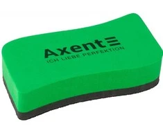 Kempinė magnetinei lentai WAVE, Axent, 150x60x21mm, su magnetu, žalios sp.