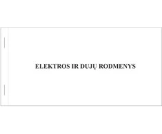 Knygelė ELEKTROS IR DUJŲ RODMENYS, 105x207mm, 31 lapas