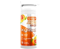 Dental Care Xylitol becukrė kramtomoji guma su ksilitoliu vaisių skonio, 20 vnt.