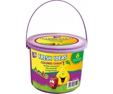 Kreida piešimui ant asfalto JUMBO, CoolForSchool, 5 sp., 15 vnt., kibirėlyje