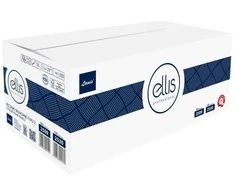 Lapiniai popieriniai rankšluosčiai ELLIS Professional Z, 200 lapelių, 2 sl., baltos sp., celiuliozė