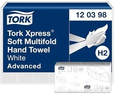 Servetėlės Tork Multifold Advanced Soft H2 (120398), 2 sluoksniai, baltos spalvos, 180 lapelių