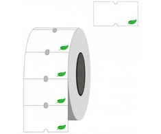 Lipnios etiketės į kainų ženklintuvus, 21,5x12mm, silpno lipnumo, 1000 etik., baltos sp.