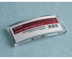 Magnetinis vardinės kortelės dėklas Axent, 70x30 mm,