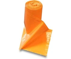 Maišeliai maisto atliekoms, 450x510mm, 8 litrai, 25 vnt., 30mkr, LDPE plastikas, oranžinės sp.