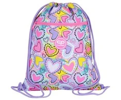 Cool Pack Maišelis sportinei aprangai PASTEL HEARTS, CoolPack, 425x325mm