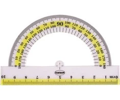 Matlankis CENTRUM, 180°, su 10cm ilgio liniuote, skaidrus, blisteryje