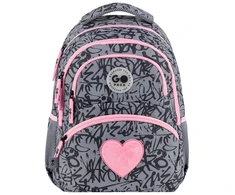 Mokyklinė kuprinė FLUFFY HEART, GoPack, 17 L, 655 g
