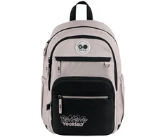 Mokyklinė kuprinė TEENS, GoPack, 18 L, 620 g, smėlio sp.