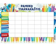 Pamokų tvarkaraštis, A4, 200gsm