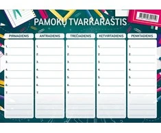 Pamokų tvarkaraštis, A5, 200gsm