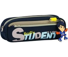 Coolforschool Penalas COOL ZONE, 230x80x55mm, su 2-iem skyriais, juodos sp.