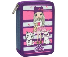 Penalas PET SHOP, CoolForSchool, 205x140x45mm, su 2-iem atverčiamais skyriais