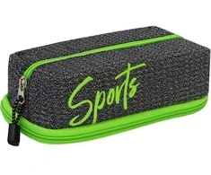 Penalas SPORTS, CoolForSchool, 230x105x75mm, pilkos/žalios sp.