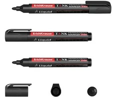 Permanentinis žymeklis LIQUID LP-600, ErichKrause, 0.8-2.25mm, juodos sp.