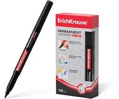Permanentinis žymeklis P-100, ErichKrause, 1.0 mm, juodos sp.