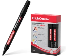 Permanentinis žymeklis P-300, ErichKrause, 0.5-4.5 mm, kirsta galvute, juodos sp.