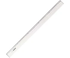 Plastikinė liniuotė AXENT, 50cm ilgio, skaidri, blisteryje