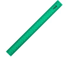 Plastikinė liniuotė AXENT Delta, 30cm, žalios sp., blisteryje