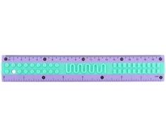 Plastikinė liniuotė CLASSIC, Kite, 20 cm, violetinės / turkio sp.