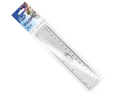 Plastikinė liniuotė FOROFIS, 15cm, skaidri, blisteryje