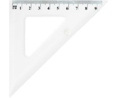 Plastikinė liniuotė-trikampis GR-854T, Grand, 9,5cm ilgio, 45° kampas