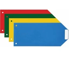 Plastikiniai skirtukai, EconoMix, 240x105mm, 160mkr, plastikiniai, 4 sp., 100vnt.
