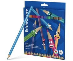 Plastikiniai spalvoti tribriauniai pieštukai COLOR FRIENDS, ErichKrause, 24 sp.