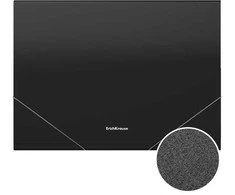 Plastikinis dėklas su skyriais Matinis CLASSIC, ErichKrause, A4, 600mkr, 12 skyrių, su guma, juodos sp.
