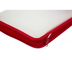 Plastikinis dėklas su užtrauktuku EconoMix, A4, 500 mkr, raudonos sp. užtraukt.