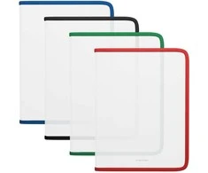 Plastikinis dėklas su užtrauktuku Matinis CLEAR, ErichKrause, A4+, 500mkr, 4 užtrauktukų sp.