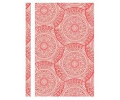 Plastikinis segtuvėlis dekoruotu viršeliu KALEIDOSCOPE, Optima, A4+, raudonos sp.