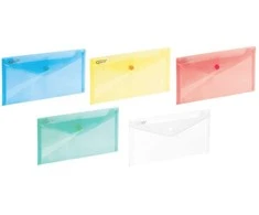 Plastikinis vokas su spaustuku ZP-046-DL, Grand, DL, 180mkr, skaidrus