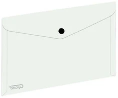 Plastikinis vokas su spaustuku ZP043, Grand, A5, 160mkr, skaidrus