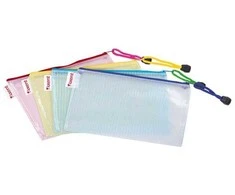 Plastikinis vokas su užtrauktuku AXENT, DL, 180mkr, permatomas, 4 sp.