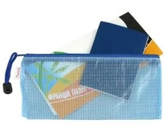 Plastikinis vokas su užtrauktuku AXENT, A4, 180mkr, permatomas, 4 sp.