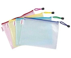 Plastikinis vokas su užtrauktuku AXENT, B5, 180mkr, permatomas, 4 sp.