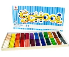 Plastilinas GAMMA'UA, 24 sp. po 12 g, su peiliuku