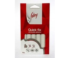 Plastilininiai klijai COLLEGE QUICK FX, 50g, baltos sp.