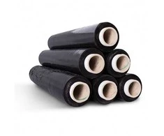 Plėvelė pakavimui STRETCH, 450mm x 200m, 17mkr, juodos sp.